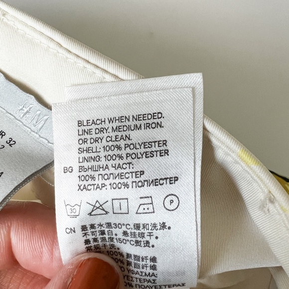 H&M Floral Pencil Lined Skirt Size 2 - Picture 9 of 9